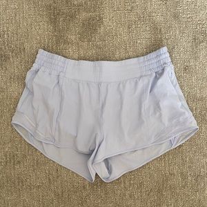 Lululemon 2.5in Hotty Hot High Rise Shorts in Pastel Blue